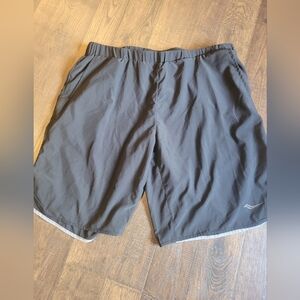 Saucony Gray trunks. Men's large